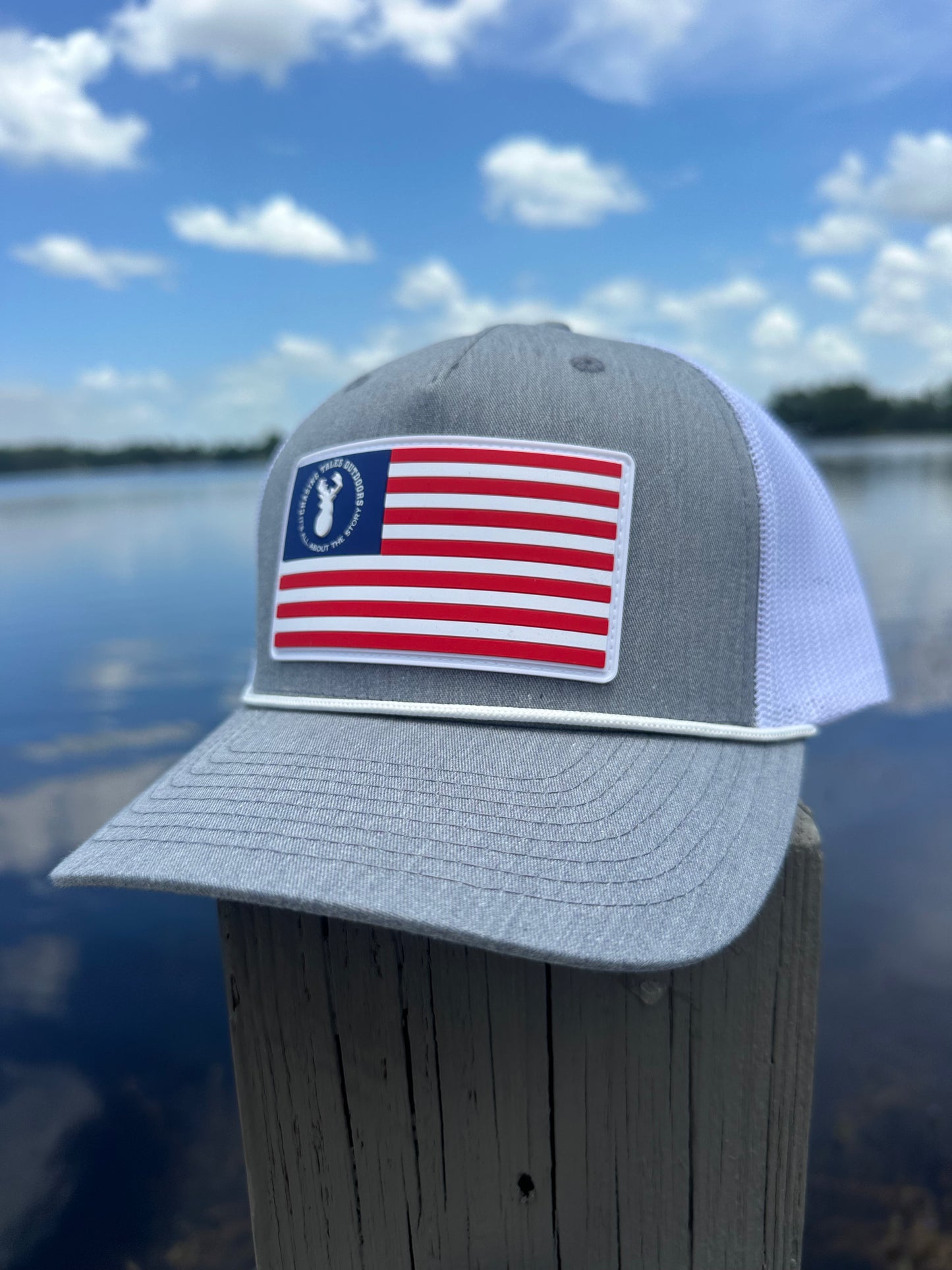 America Series Grey/White Rope Hat